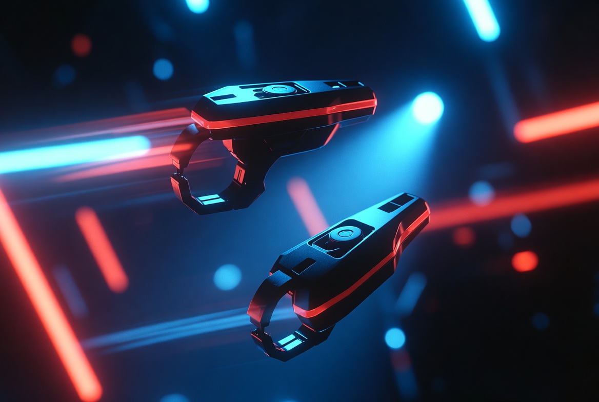 Zwei Gaming-Trigger für Smartphones in Neon-Optik